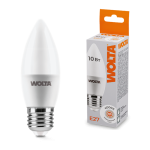 Светодиодная лампа WOLTA 10Вт 4000K E27 свеча матовая 25SC10E27