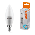 Светодиодная лампа WOLTA 10Вт 6500K E14 свеча матовая 25WC10E14