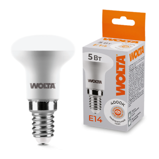 Светодиодная лампа WOLTA 5Вт 4000K E14 грибок матовый 25S39R5E14