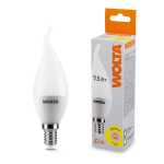 Светодиодная лампа WOLTA 7.5Вт 3000K E14 свеча матовая 25YCD7.5E14