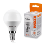 Светодиодная лампа WOLTA 7.5Вт 4000K E14 груша матовая 25S45GL7.5E14