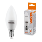 Светодиодная лампа WOLTA 7.5Вт 4000K E14 свеча матовая 25SC7.5E14