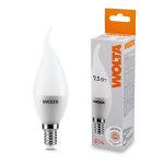 Светодиодная лампа WOLTA 7.5Вт 4000K E14 свеча на ветру матовая 25SCD7.5E14