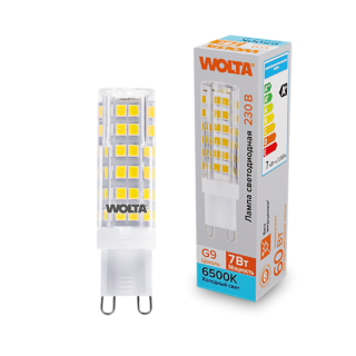 Светодиодная лампа WOLTA 7Вт 6500K G9 кукуруза матовая WSTD-JCD-7W6KG9-C