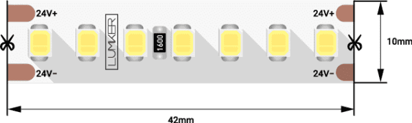 Светодиодная лента DesignLed DSG2168-24-W-33 004201