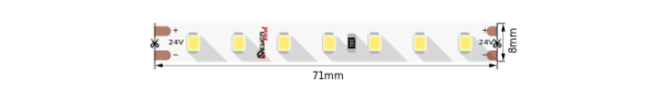 Светодиодная лента DesignLed DSG298-24-WW3-33 012708