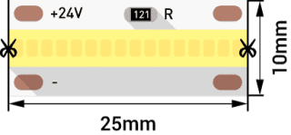 Светодиодная лента DesignLed DSG-FOB-640-24-WW-33 014684