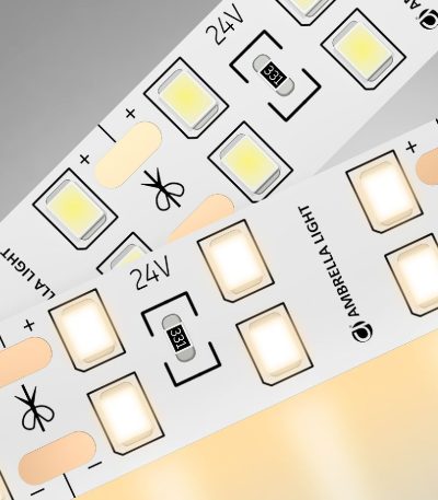 Светодиодная лента двухрядная Ambrella Light LED Strip 24В 2835 20Вт/м 3000K 5м IP20 GS3601