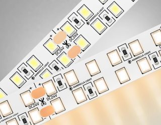 Светодиодная лента двухрядная Ambrella Light LED Strip 24В 2835 24Вт/м 3000K 5м IP20 GS3701