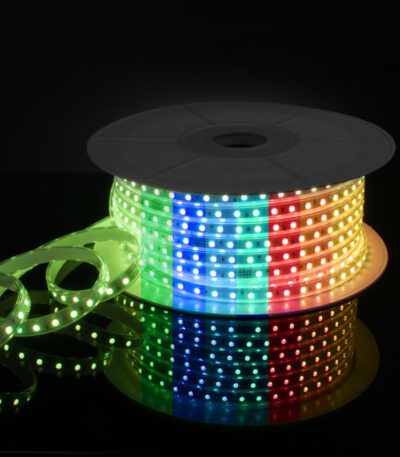 Светодиодная лента Elektrostandard 220V 11W 60Led 5050 IP65 мульти, 50 м 4690389170942