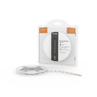 Светодиодная лента Gauss 12В 2835 4,8Вт/м 3000K 5м IP20 BT005