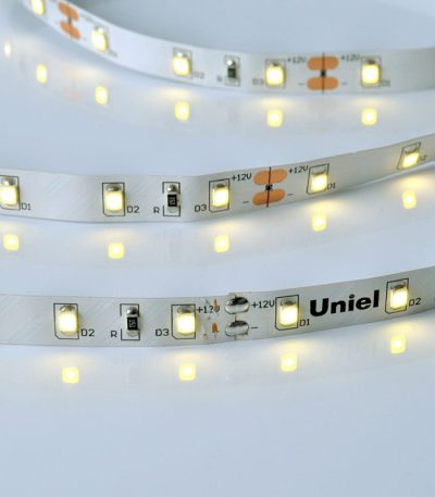 Светодиодная лента Uniel ULS-M11-2835-60LED/m-8mm-IP20-DC12V-4,8W/m-5M-4000K PROFI катушка в герметичной упаковке
