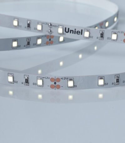 Светодиодная лента Uniel ULS-M11-2835-60LED/m-8mm-IP20-DC12V-4,8W/m-5M-6500K PROFI катушка в герметичной упаковке