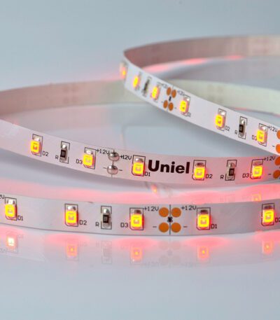 Светодиодная лента Uniel ULS-M11-2835-60LED/m-8mm-IP20-DC12V-4,8W/m-5M-RED PROFI катушка в герметичной упаковке