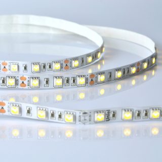 Светодиодная лента Uniel ULS-M25-5050-60LED/m-10mm-IP20-DC12V-14,4W/m-5M-3000K PROFI катушка в герметичной упаковке