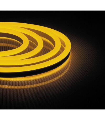 Светодиодная неоновая влагозащищенная лента Feron 9,6W/m 120LED/m 2835SMD желтый 50M LS720 29565
