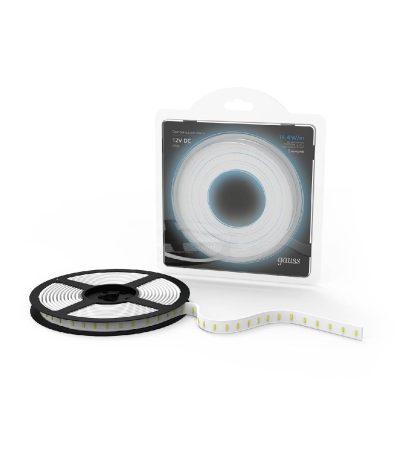 Светодиодная влагозащищенная лента Gauss 14,4W/m 60LED/m 5050SMD холодный белый 5M 311000314