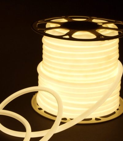 Светодиодный гибкий неон Elektrostandard 220V 9,6W 144Led 2835 IP67 круглый дневной белый, 50 м 4690389167461