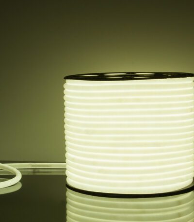 Светодиодный гибкий неон Elektrostandard 220V 9,6W 144Led 2835 IP67 круглый холодный белый, 50 м 4690389134692