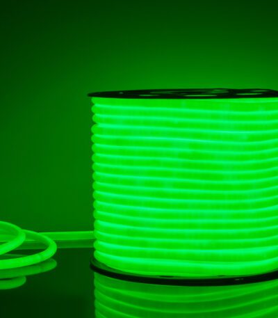 Светодиодный гибкий неон Elektrostandard 220V 9,6W 144Led 2835 IP67 круглый зеленый, 50 м 4690389134708