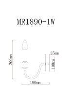 Бра MyFar Lena MR1890-1W