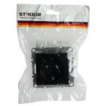 Розетка 1-местная с/з с защитной шторкой Stekker Эрна PST16-9110-03 49154