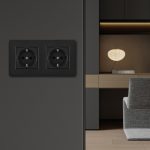 Розетка Arte Milano SET16-2-40-1x2 black