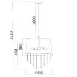 Подвесной светильник Escada Charm 652/3S Black