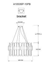 Подвесная люстра Arte Lamp Alya A1053SP-10PB