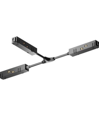 T-образный коннектор питания для магнитного шинопровода Maytoni Technical Magnetic track system Gravity TRA004CWT-22B