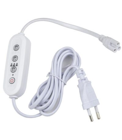 Таймер с вилкой и разъемом для фито светильника (UL-00006493) Uniel UST-E33 WHITE 2M