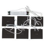 Встраиваемый светильник (комплект из 6 шт) Uniel ULP-1010 42W/4000К IP40 GRILYATO BLACK KIT06 UL-00008958