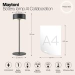 Аккумуляторная настольная лампа Maytoni AI Collaboration MOD229TL-L3B3K2
