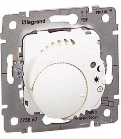 Термостат Legrand Galea Life с подсветкой НЗ контактом белый 775867