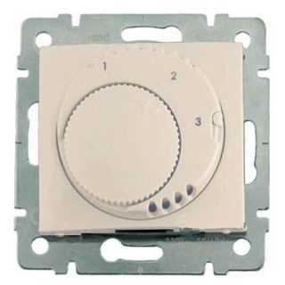 Термостат Legrand Valena Комфорт с выключателем слоновая кость 774127