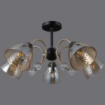 Люстра на штанге Illumico IL0230-5CSQ-29 BK AB