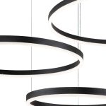 Подвесной светодиодный светильник Indigo Galass 14001/3P Black V000032L