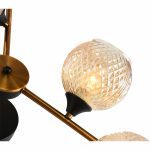 Люстра на штанге Reluce 11341-0.3-04 GOLD BRONZE+BK