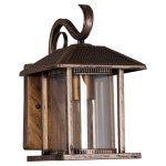 Уличный настенный светильник Reluce 08287-9.2-001U BKG