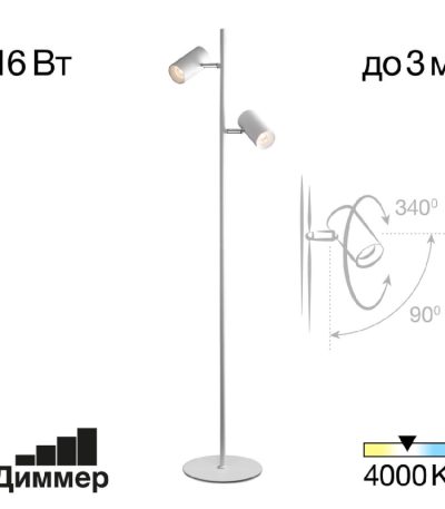 Торшер Citilux Twin CL809010N