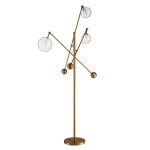 Торшер DeLight Collection Globe Mobile KG0965F-3 brass