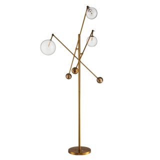 Торшер DeLight Collection Globe Mobile KG0965F-3 brass