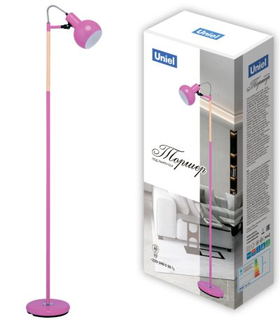 Торшер Uniel UML-T702 E14 PINK UL-00010184