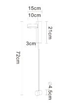 Настенный светильник Arte Lamp Mirach A2142AP-10PB
