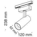 Трековый светильник Maytoni Track lamps TR019-2-15W4K-B