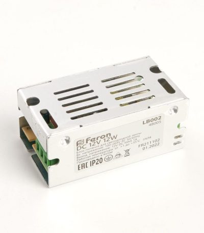 Трансформатор для светодиодной ленты Feron LB002 12Вт 12В IP20 48005