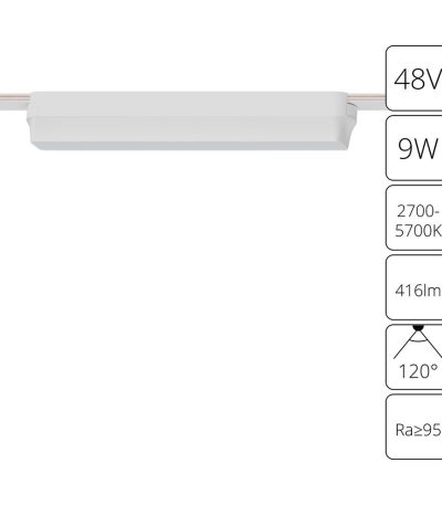 Трековый магнитный светильник Arte Lamp Rapid A2953PL-1WH
