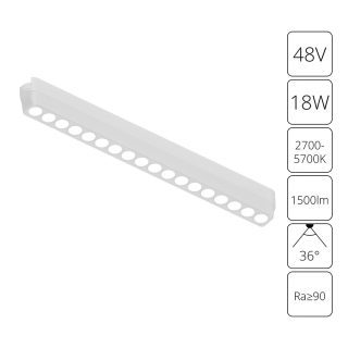 Трековый магнитный светильник Arte Lamp Rapid A2969PL-1WH