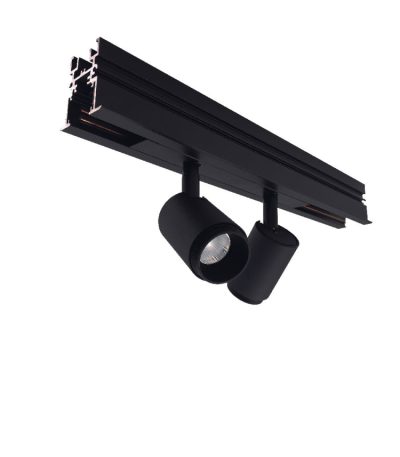Трековый магнитный светильник Elvan PJ-2002-2x6W-WW-BK