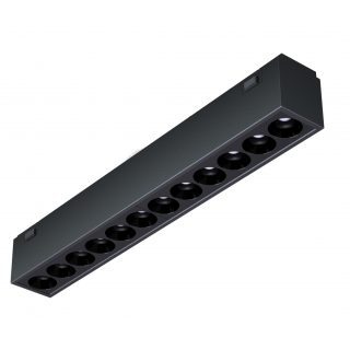 Трековый магнитный светильник iLedex Vision48-25 4825-039-L197-12W-36DG-3000K-BK